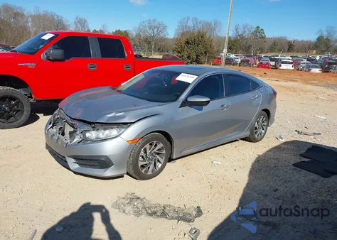 2018 Honda Civic Ex из США, поврежденный, VIN 2HGFC2F75JH602814